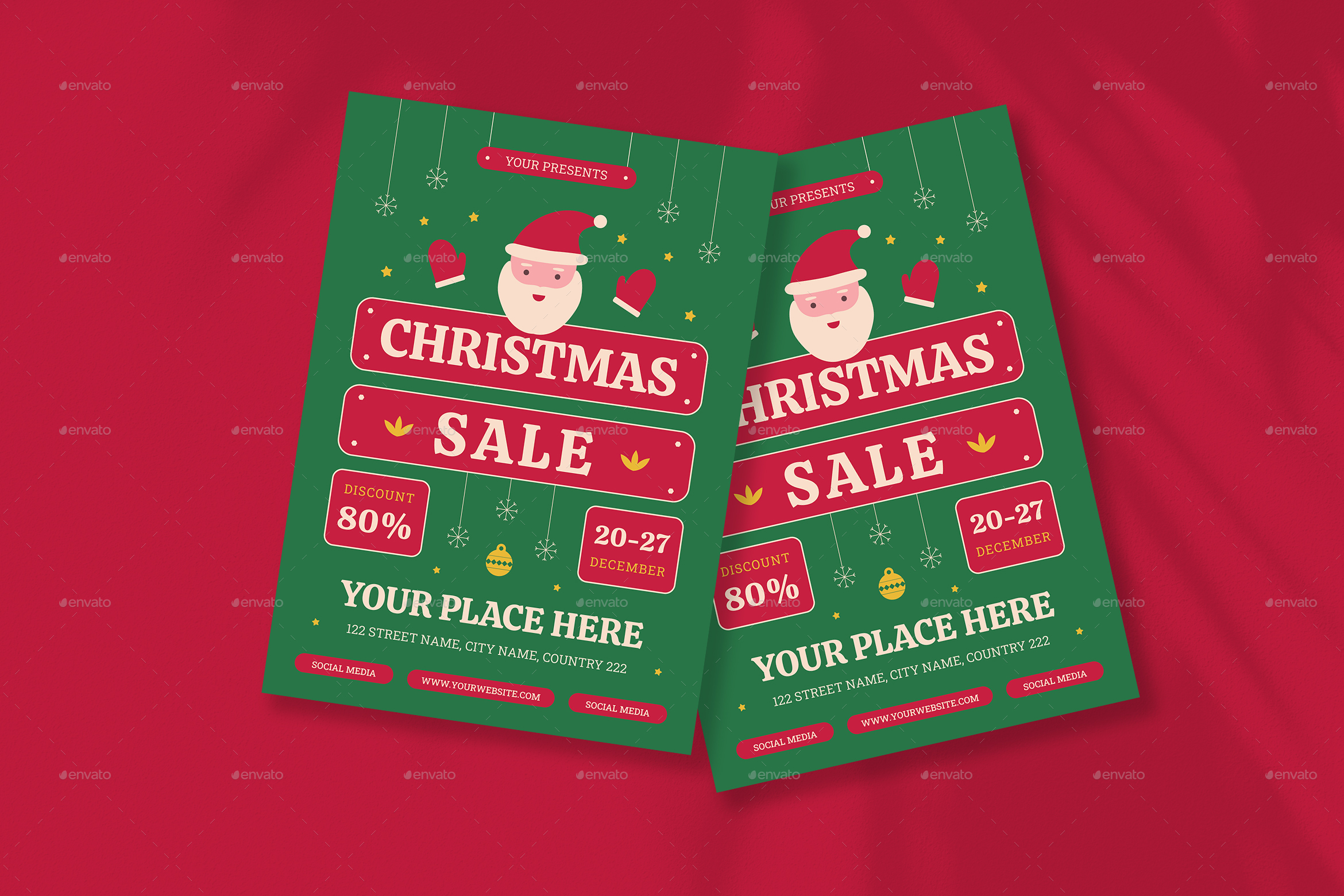 Christmas Sale Flyer by Yuups GraphicRiver